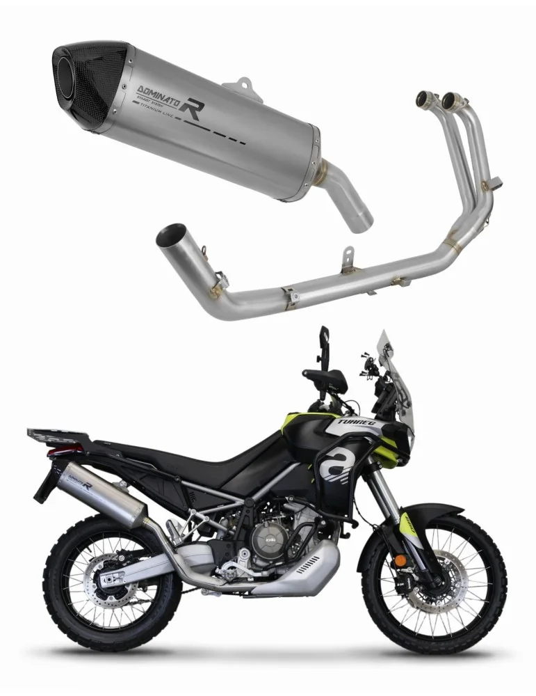 Ligne d'échappement complète Dominator HP7 Titane pour Aprilia Tuareg 660 (2021-2023)