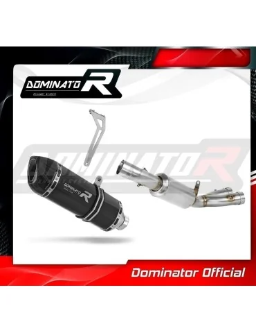 Ligne d'échappement complète inox Dominator HP1 Noir pour Yamaha YZF R1 1000 RN65 Race (2020-2024)