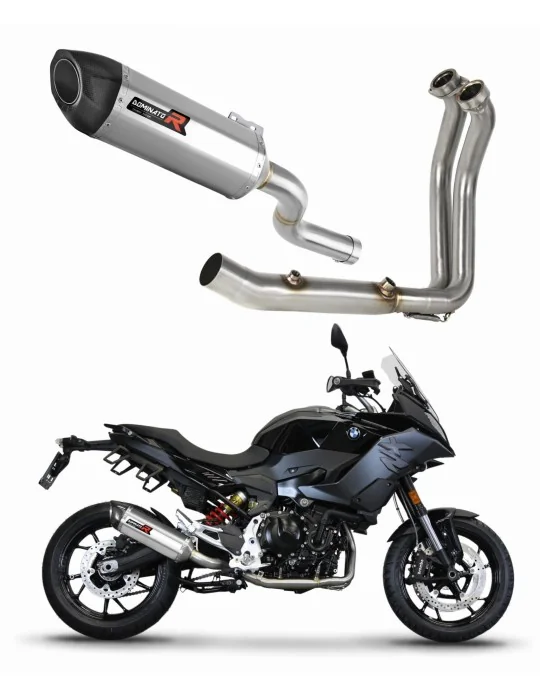 Ligne d'échappement complète inox Dominator HP5 pour BMW F900XR 2020-2026, vue 1