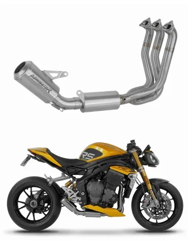 Ligne d'échappement complète inox Dominator GPS pour Triumph Speed Triple 1200 RS / RR (2021-2024)
