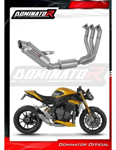Ligne d'échappement complète inox Dominator GPF pour Triumph Speed Triple 1200 RS / RR (2021-2024)