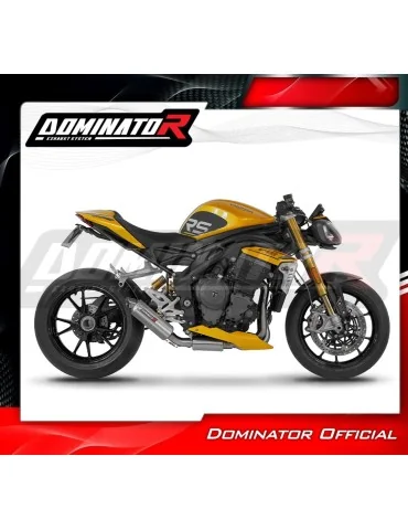 Ligne d'échappement complète inox Dominator GPF pour Triumph Speed Triple 1200 RS / RR (2021-2024)