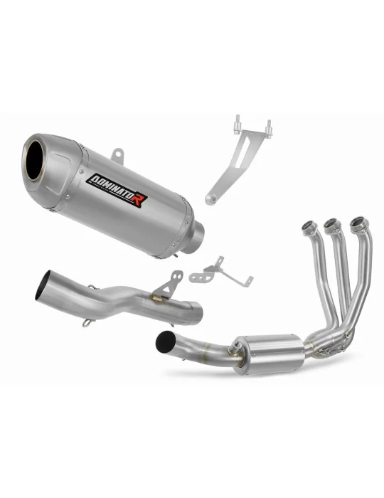 Ligne d'échappement complète inox Dominator S6 pour CF Moto 675 NK 2024-2026, vue 1
