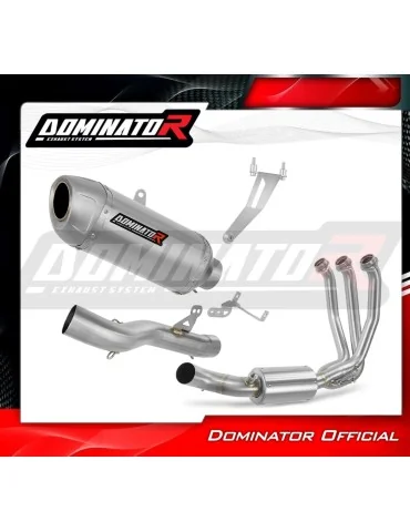 Ligne d'échappement complète inox Dominator S6 pour CF Moto 675 SR-R (2024-2026)