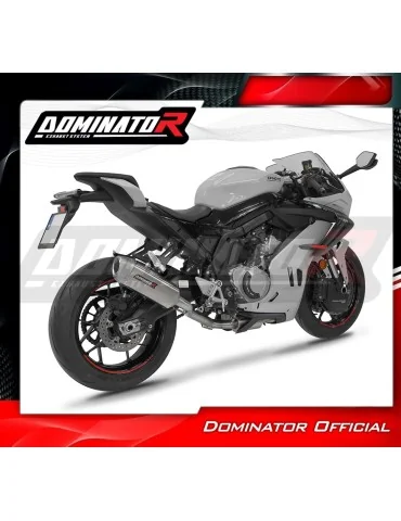 Ligne d'échappement complète inox Dominator S6 pour CF Moto 675 SR-R (2024-2026)
