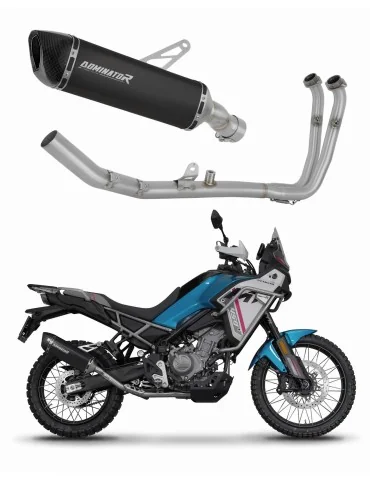 Ligne d'échappement complète inox Dominator HP6 Noir pour CF Moto 450 MT Euro 5+ (2024-2026)