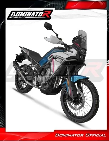 Ligne d'échappement complète inox Dominator HP6 Noir pour CF Moto 450 MT Euro 5+ (2024-2026)