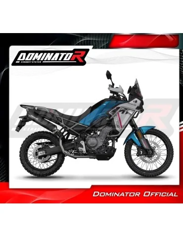 Ligne d'échappement complète inox Dominator MX2 Noir pour CF Moto 450 MT Euro 5+ (2024-2026)