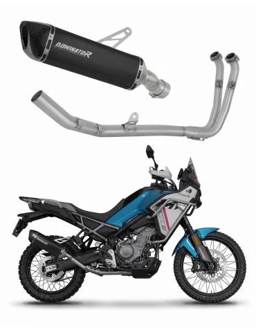 Ligne d'échappement complète inox Dominator HP6 Noir pour CF Moto 450 MT (2024)