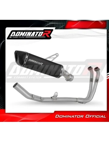 Ligne d'échappement complète inox Dominator HP6 Noir pour CF Moto 450 MT (2024)