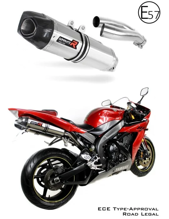 Silencieux slip-on homologué Dominator HP1 pour Yamaha YZF R1 1000 RN12 2004-2006, vue 1