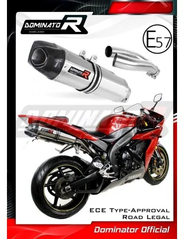Silencieux slip-on homologué Dominator HP1 pour Yamaha YZF R1 1000 RN12 (2004-2006)