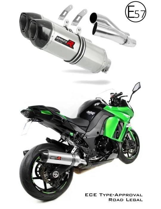 Silencieux slip-on homologué Dominator HP1 pour Kawasaki Z1000 SX 2014-2016, vue 1