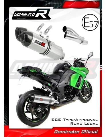 Silencieux slip-on homologué Dominator HP1 pour Kawasaki Z1000 SX (2014-2016)