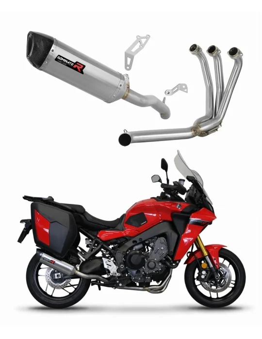 Ligne d'échappement complète inox Dominator HP6 pour Yamaha Tracer 9 / GT 2021-2024, vue 1