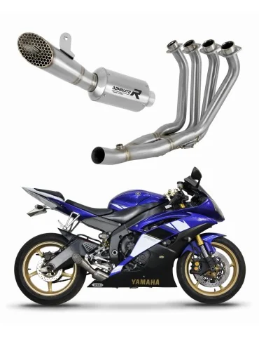 Ligne d'échappement complète inox Dominator GP3 EX pour Yamaha YZF R6 (2006-2016)