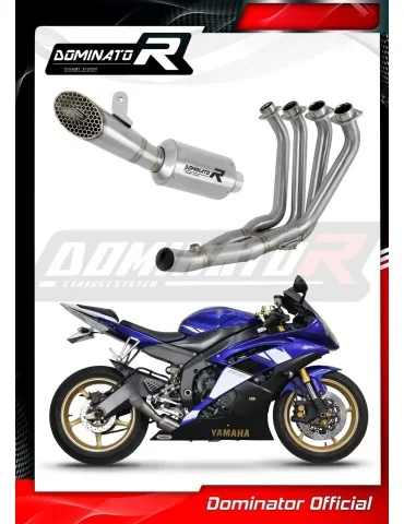 Ligne d'échappement complète inox Dominator GP3 EX pour Yamaha YZF R6 (2006-2016)