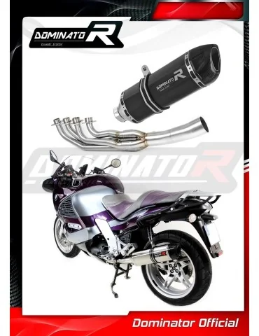 Ligne d'échappement complète inox Dominator HP1 Noir pour BMW K1200RS (1997-2000)