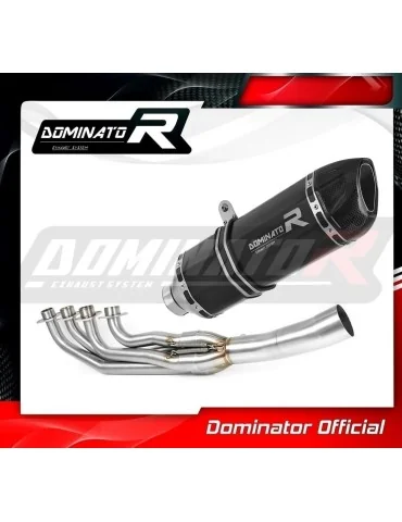 Ligne d'échappement complète inox Dominator HP1 Noir pour BMW K1200RS (1997-2000)