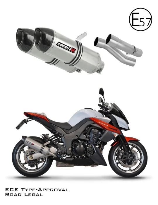 Silencieux slip-on homologué Dominator HP1 pour Kawasaki Z1000 2014-2016, vue 1
