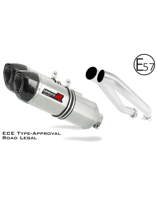 Silencieux slip-on homologué Dominator HP1 pour Kawasaki Z1000 2003-2006, vue 1