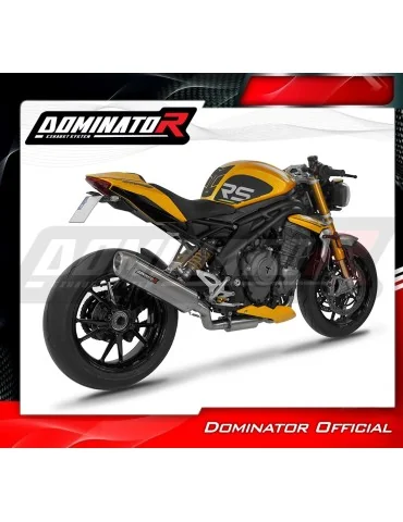 Ligne d'échappement complète inox Dominator S6 pour Triumph Speed Triple 1200 RS / RR (2021-2024)