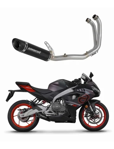 Ligne d'échappement complète inox Dominator HP8 Noir pour Aprilia RS 457 (2024-2026)