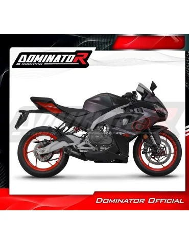 Ligne d'échappement complète inox Dominator HP8 Noir pour Aprilia RS 457 (2024-2026)
