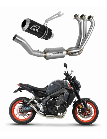 Ligne d'échappement complète inox Dominator GP Noir pour Yamaha MT 09 EX (2021-2023)