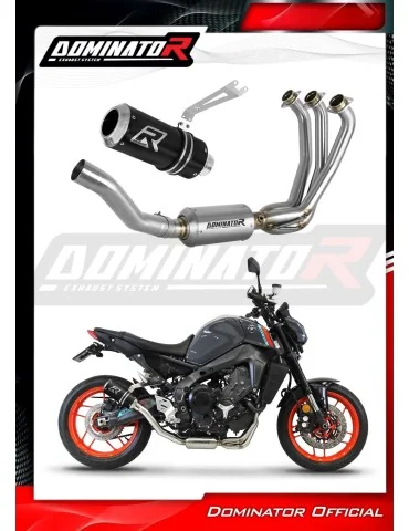Ligne d'échappement complète inox Dominator GP Noir pour Yamaha MT 09 EX (2021-2023)