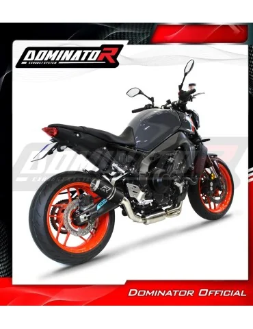 Ligne d'échappement complète inox Dominator GP Noir pour Yamaha MT 09 EX (2021-2023)