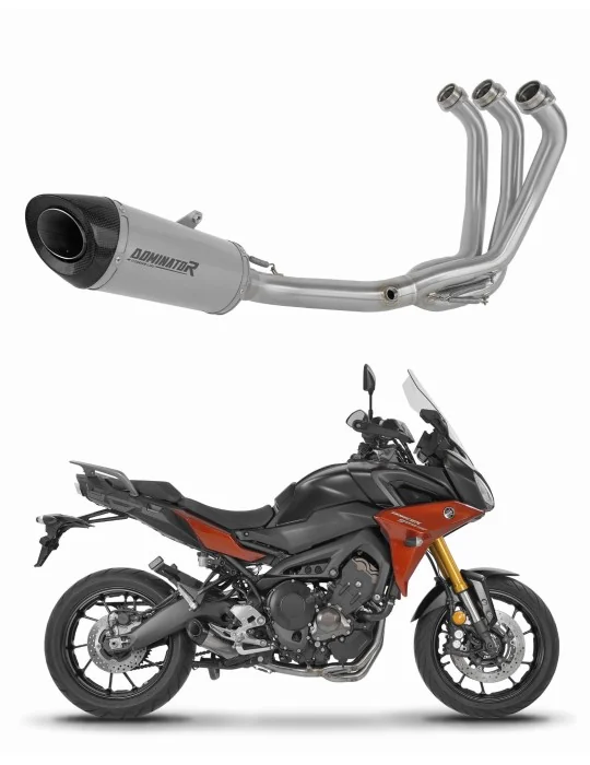 Ligne d'échappement complète Dominator HP8 Titane pour Yamaha MT 09 Tracer 900 / GT 2015-2020, vue 1