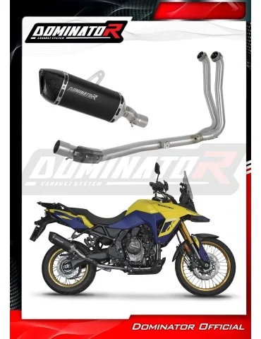 Ligne d'échappement complète inox Dominator HP6 Noir pour Suzuki V-Strom 800 SE / DE (2023-2024)