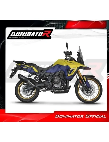 Ligne d'échappement complète inox Dominator HP6 Noir pour Suzuki V-Strom 800 SE / DE (2023-2024)