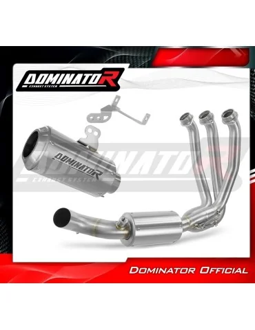 Ligne d'échappement complète inox Dominator GPS pour CF Moto 675 NK (2024-2026)
