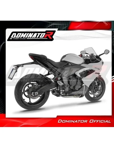 Ligne d'échappement complète inox Dominator HP8 Noir pour Triumph Daytona 660 (2024-2026)