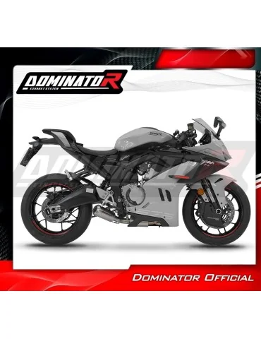 Ligne d'échappement complète inox Dominator GPS pour CF Moto 675 SR-R (2024-2026)