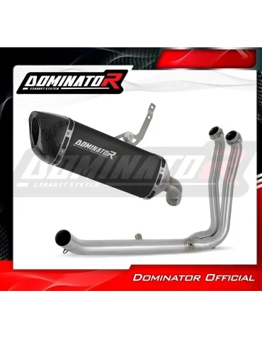 Ligne d'échappement complète inox Dominator HP6 Noir pour Suzuki GSX-8R / 8S (2023-2025)