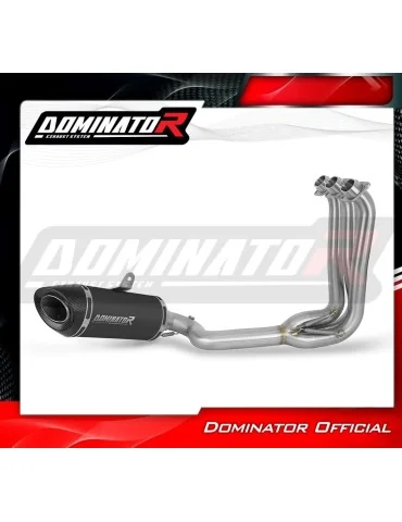 Ligne d'échappement complète inox Dominator HP8 Noir pour Triumph Trident 660 (2021-2024)