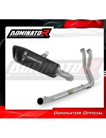Ligne d'échappement complète inox Dominator HP6 Noir pour Honda CB 750 Hornet (2023)