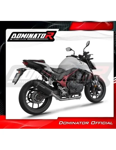 Ligne d'échappement complète inox Dominator HP6 Noir pour Honda CB 750 Hornet (2023)
