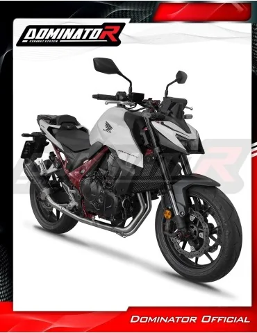 Ligne d'échappement complète inox Dominator HP6 Noir pour Honda CB 750 Hornet (2023)