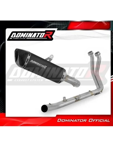 Ligne d'échappement complète inox Dominator HP6 Noir pour Honda CB 750 Hornet (2024-2025)