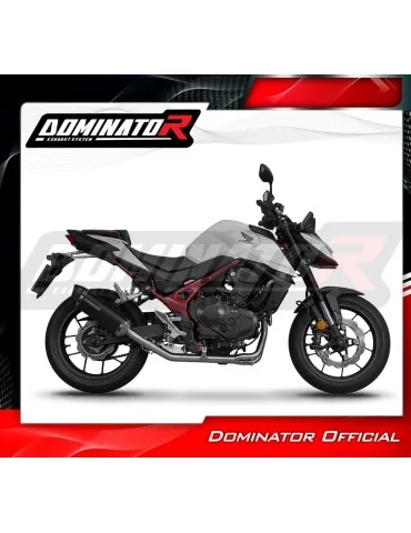 Ligne d'échappement complète inox Dominator HP6 Noir pour Honda CB 750 Hornet (2024-2025)