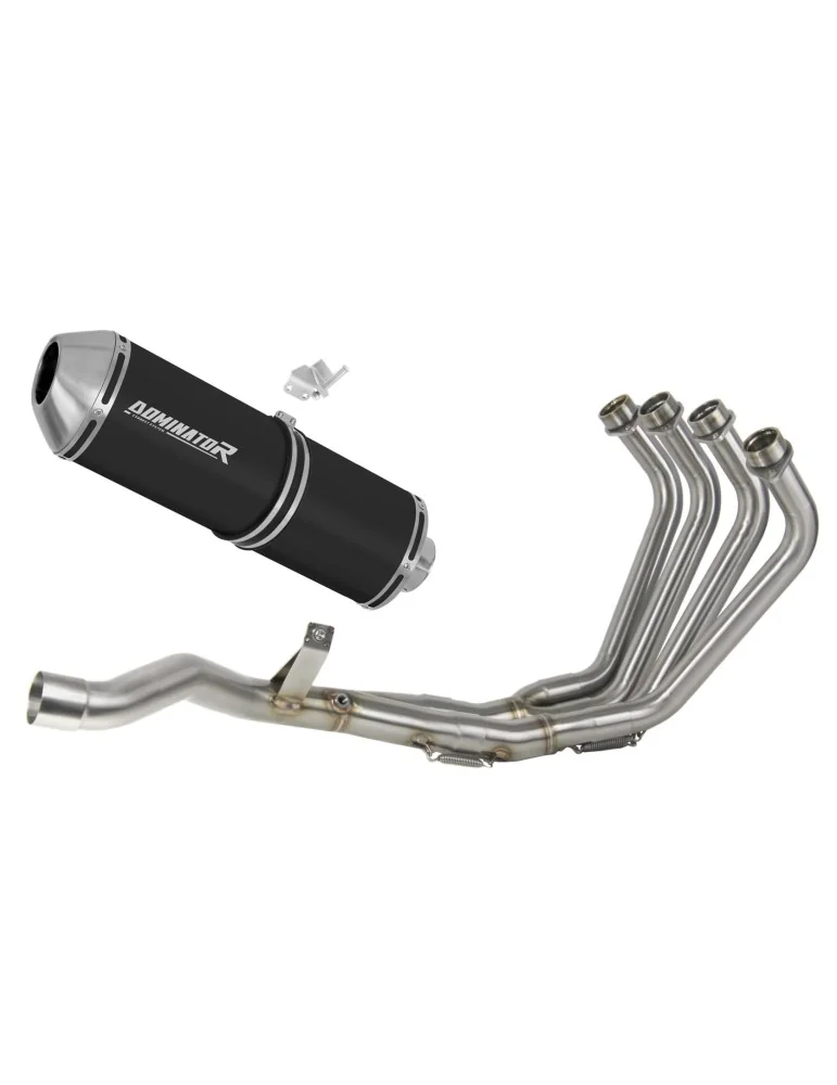 Ligne d'échappement complète inox Dominator OVR Noir pour Yamaha XJ 6N S F (2009-2016)