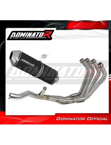 Ligne d'échappement complète inox Dominator OVR Noir pour Yamaha XJ 6N S F (2009-2016)