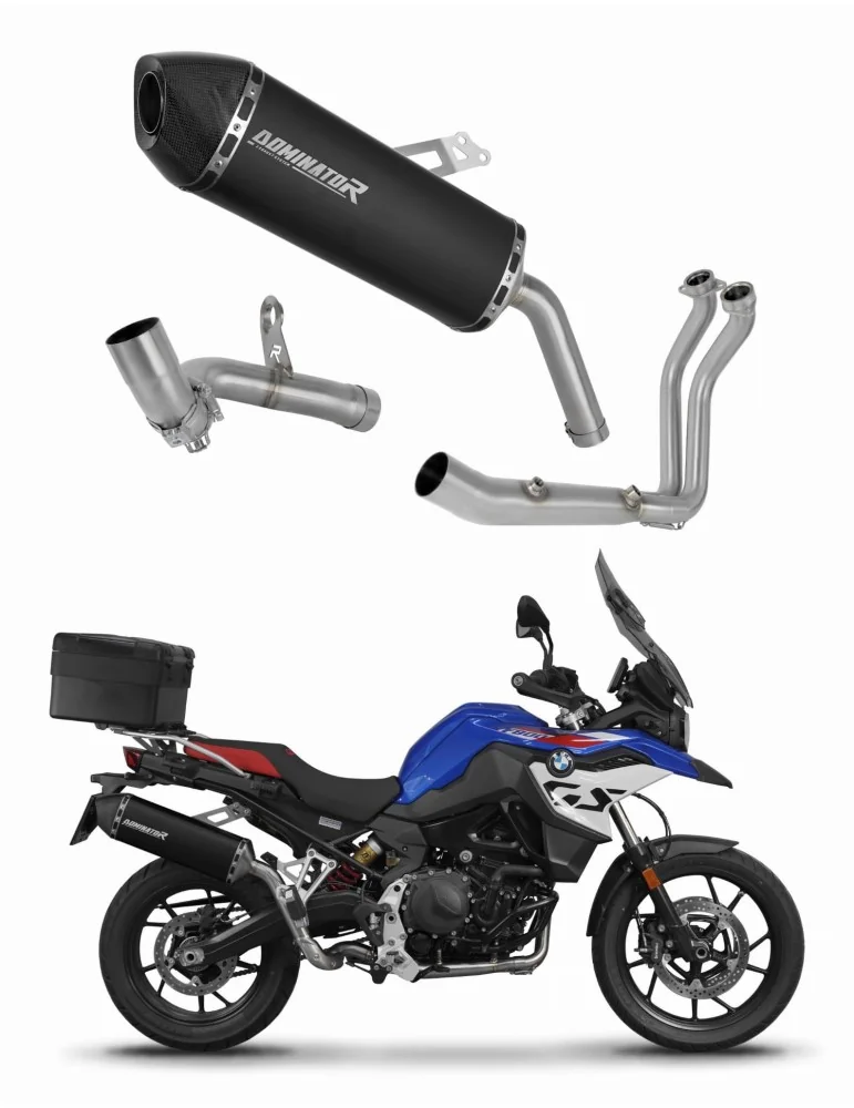 Ligne d'échappement complète inox Dominator HP7 Noir pour BMW F900GS Adventure (2024)