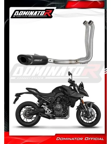Ligne d'échappement complète inox Dominator HP8 Noir pour Suzuki GSX-8S / 8R (2022-2024)