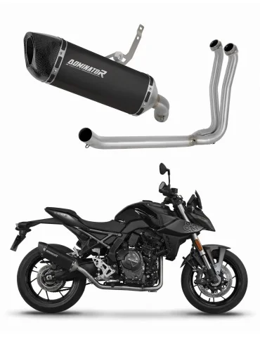 Ligne d'échappement complète inox Dominator HP6 Noir pour Suzuki GSX-8S / 8R (2022-2024)