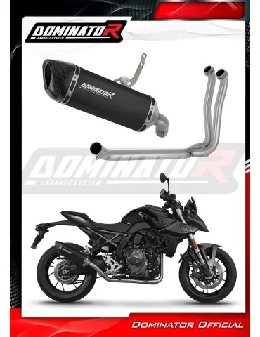 Ligne d'échappement complète inox Dominator HP6 Noir pour Suzuki GSX-8S / 8R (2022-2024)